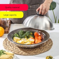 Multifunctional Stainless Steel Round Steamer Grid Tray with Lid