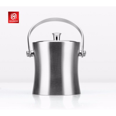 Stainless Steel 201 Ice Bucket Beer Bottle Cooler Food Contact Safe 1.0 L 2.0 L 3.0 L