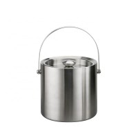 New high quality stainless steel ice bucket custom champagne bucket with ice clip