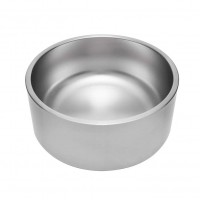 Non-Slip Rubber Base Metal Food Water Storage Stainless Steel Pet Dog Bowl