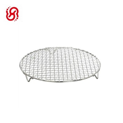 Multi-Purpose Stainless Steel Cross Wire Round Steaming Cooling Barbecue Racks/Grills/Pan Grate/Carbon Baking Net