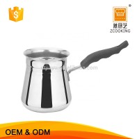 Turkish Stainless Seel Milk Heating Pot And Coffee Boiler Pot