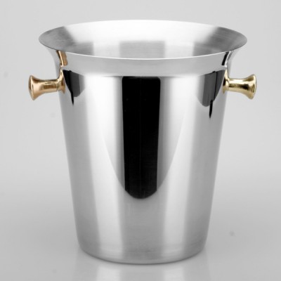 22cm Stainless Steel 201 Ice Bucket Without Lid for Home and Hotel