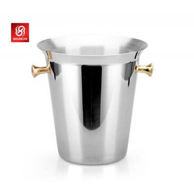 Popular Stainless Steel Champagne Cooler Walmart Wine Ice Bucket Metal China