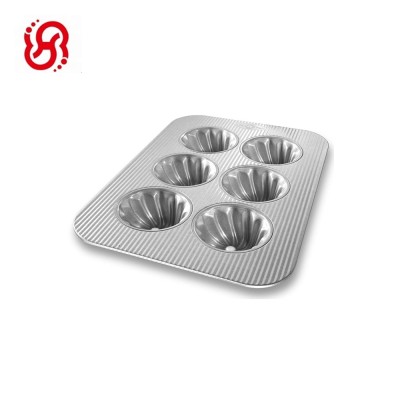 Metallic Non-Stick 6Cups Muffin Pan Make baked Goods and Pastries