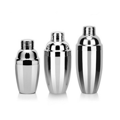 amazon hot sell 250ml 350ml 550ml 750ml  Stainless Steel cocktail shaker set