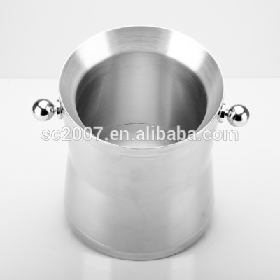 Stainless Steel Oval Double-Wall Metal Stainless Steel Ice Bucket