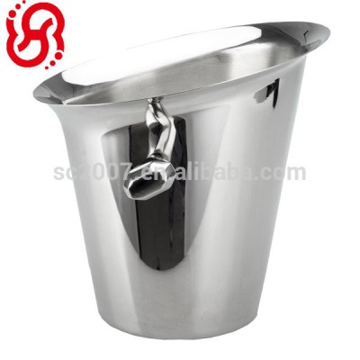 4L Stainless Steel Wine Chiller Silver Champagne Bucket Ice Bucket