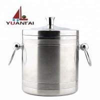 High quality stainless steel ice bucket and champagne bucket with double ears.